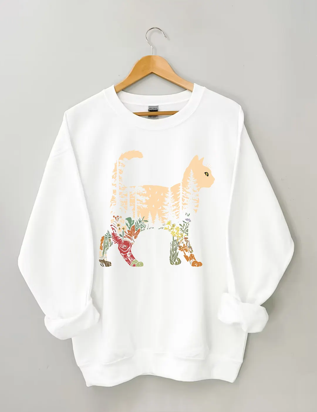 Boho Cat Plants Sweatshirt