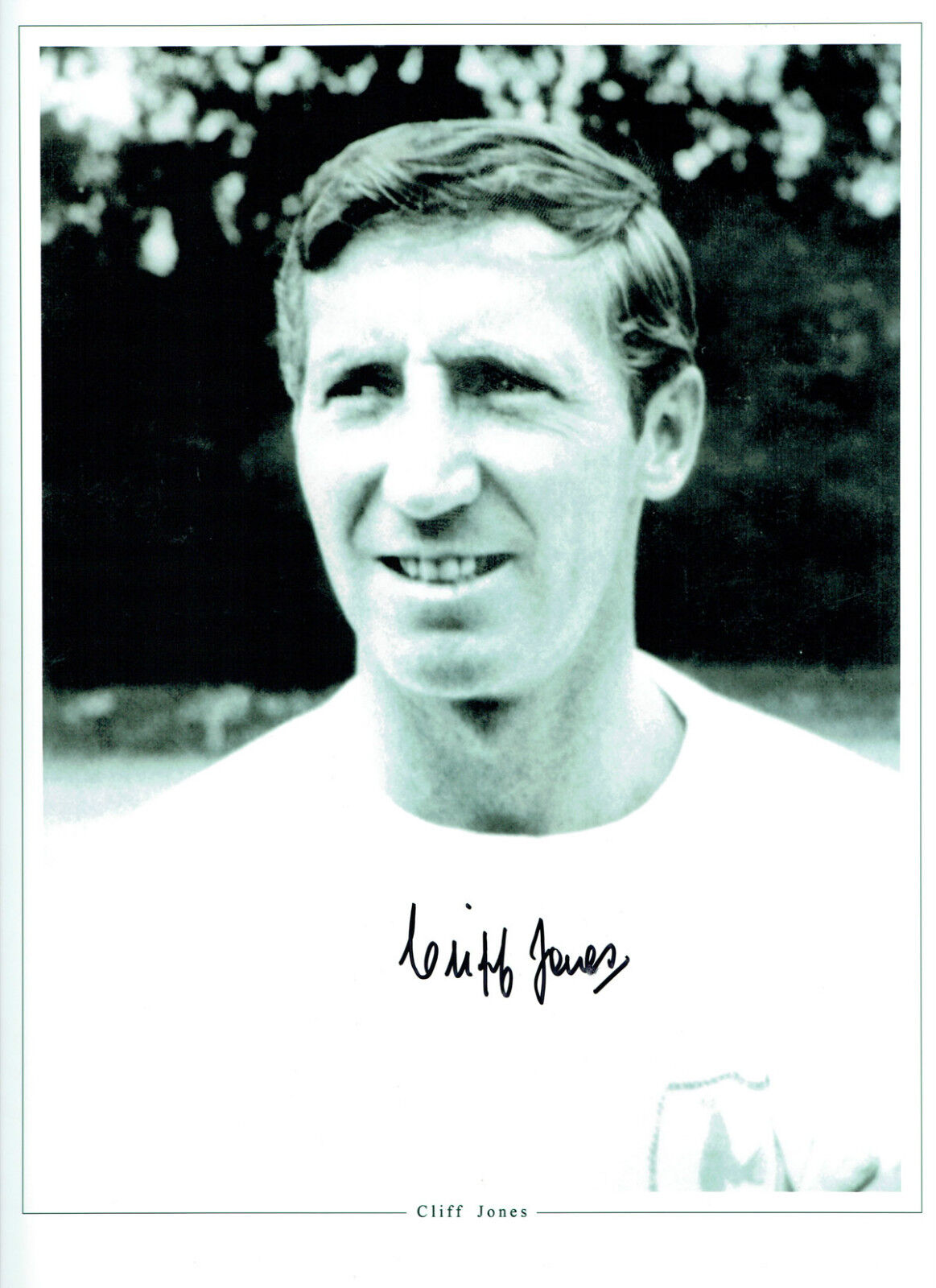Cliff JONES Signed Autograph Spurs Tottenham Hotspurs 16x12 Photo Poster painting AFTAL COA