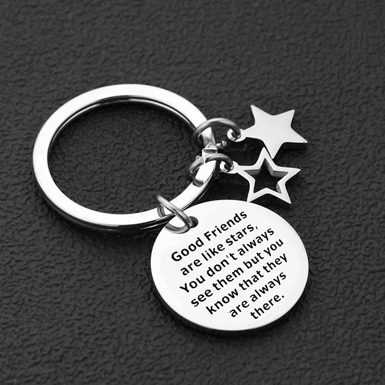 Friendship Keychain Good Friends Are Like Star Keychain Gifts For Friends