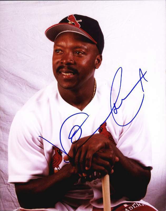 Vince Coleman authentic signed baseball 8x10 Photo Poster painting W/Cert Autographed A0001