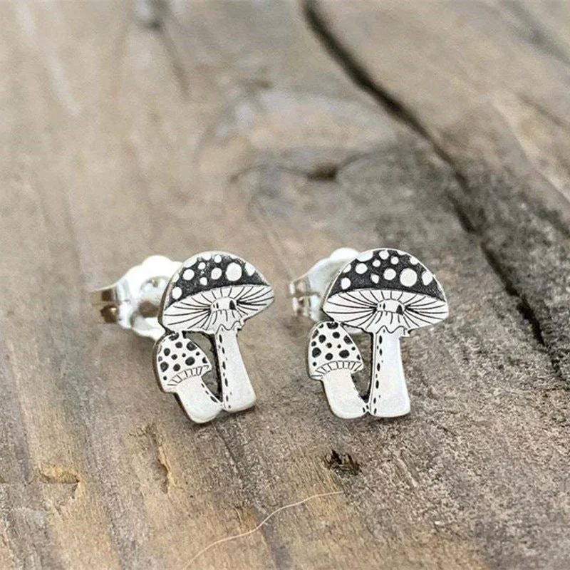 Mushroom Stud Earrings