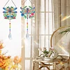 2pcs Dragonfly Diamond Painting Double-sided Crystal Window Suncatcher Craft Set Birthday Gifts Home Garden Decor Hanging Kit