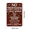 Warning No Trespassing - Vintage Metal Signs(12*16Inch) - Warning