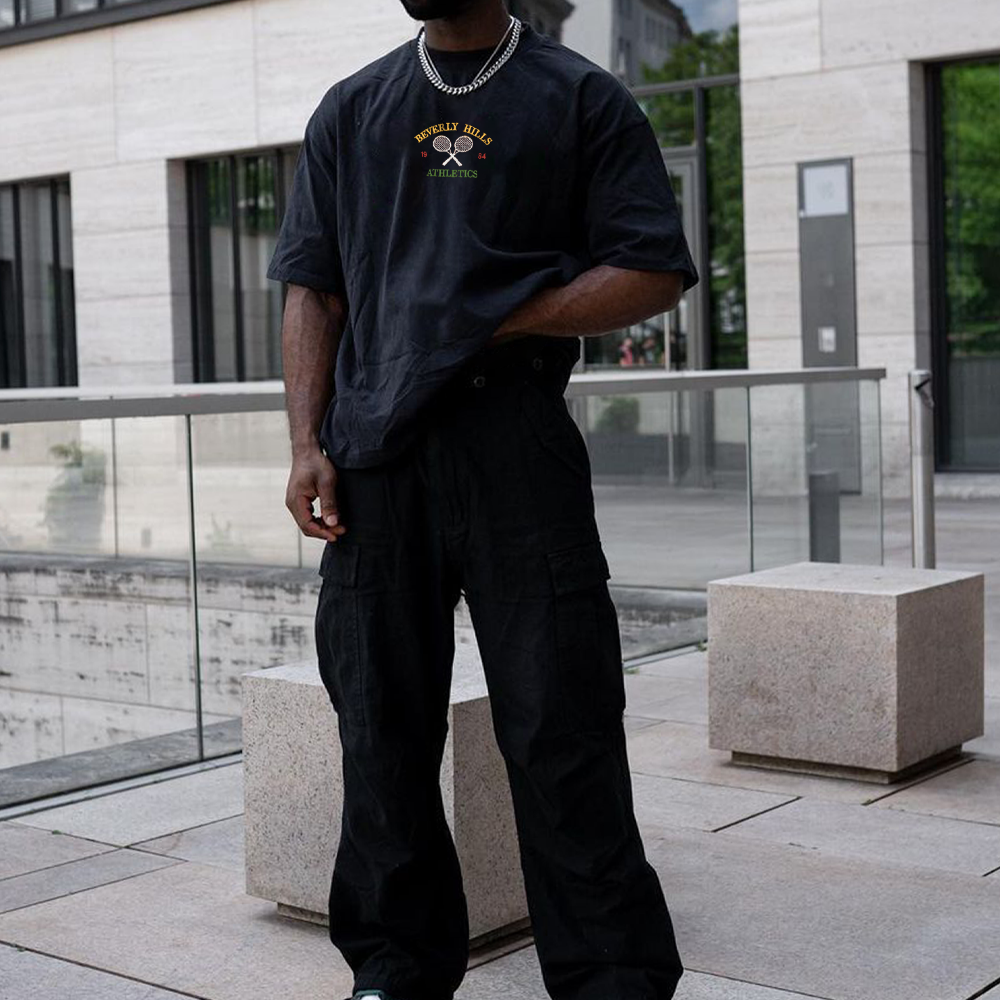 Men's Vintage Chic Oversized Print T-Shirt