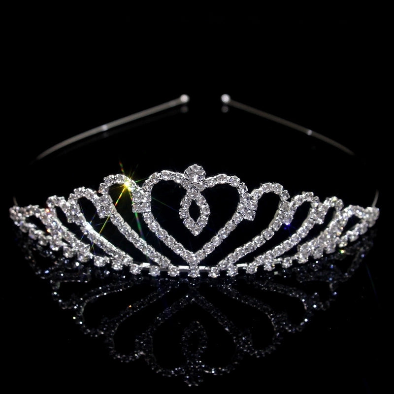 Women’s Elegant Glam Bridal Crown Metal Plating Inlay Artificial Pearls Rhinestones Crown