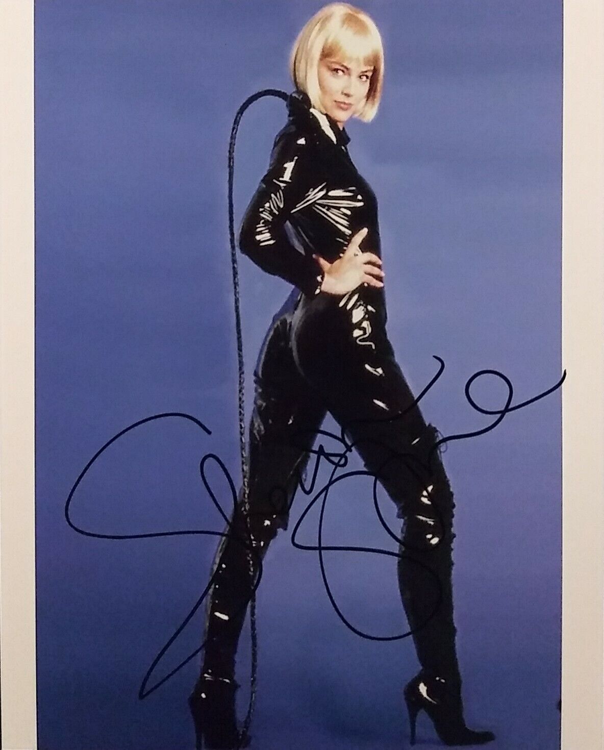 Sharon Stone signed 8 x 10