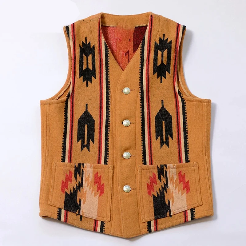 Native American Wool Blanket Vest