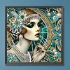 Elegant Beauty-Partial Special Shaped Diamond Painting 30*30CM