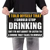 Drinking - Metal Tin Signs(8*12Inch/12*16Inch) - Bar