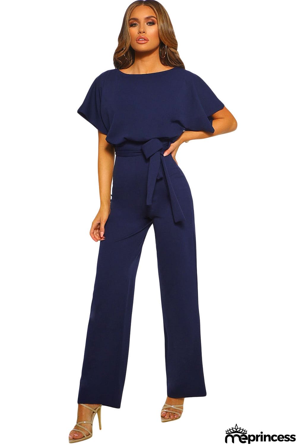 Oh So Glam Belted Wide Leg Jumpsuit