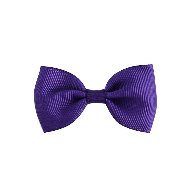 Solid Color Children’s Bow European Version Cute Hairpin Baby Hair Accessories Flat Head Bow Tie 643
