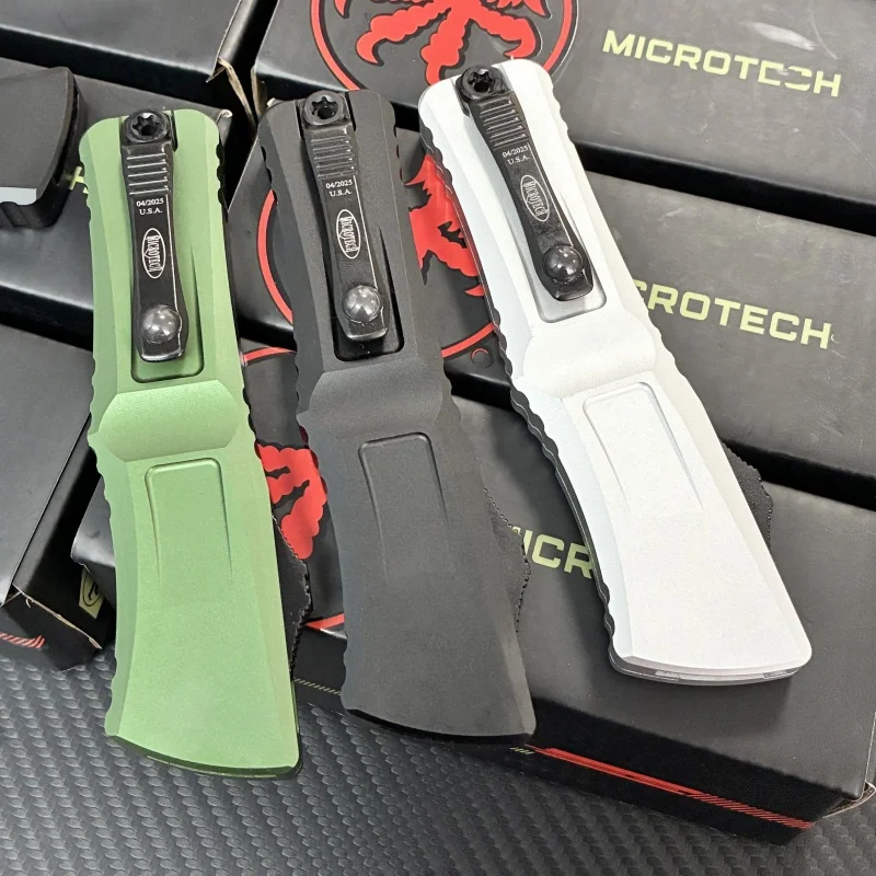 Cross-border best-selling Microtech Daron 3rd Generation Outdoor Tools Aluminum Alloy Gold OTF Multi-functional Knife Sheath EDC Accessories
