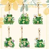 6pcs/set Double Sided Special Shape Diamond Painting Keychain Kit (Flower Frog)