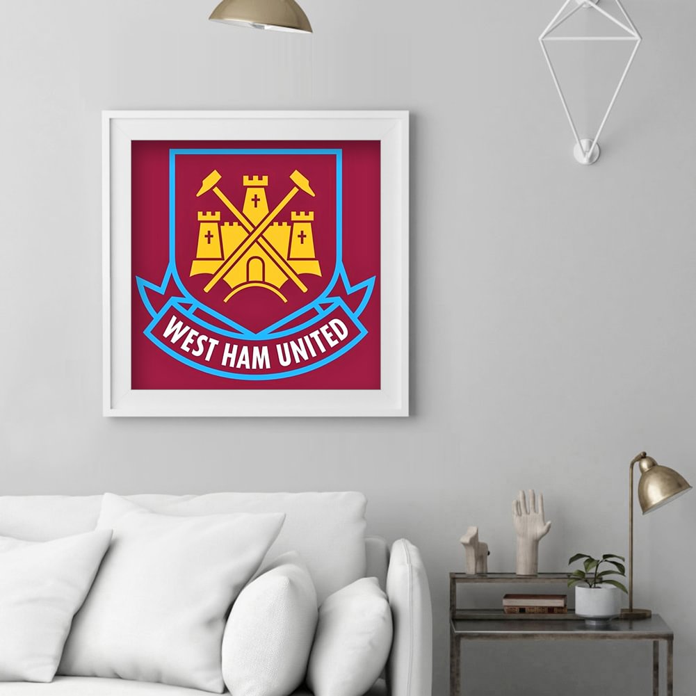 West Ham United 30*30cm(canvas) full round Drill Diamond Painting