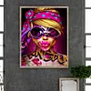Fille - perceuse ronde peinture diamant - 40*50cm