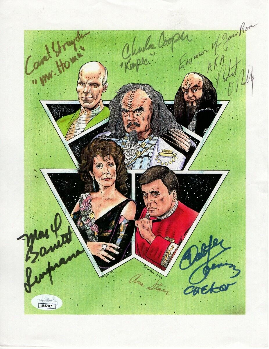 Star Trek Multi Signed Autographed Print Photo Poster painting Koenig Barrett JSA RR32949