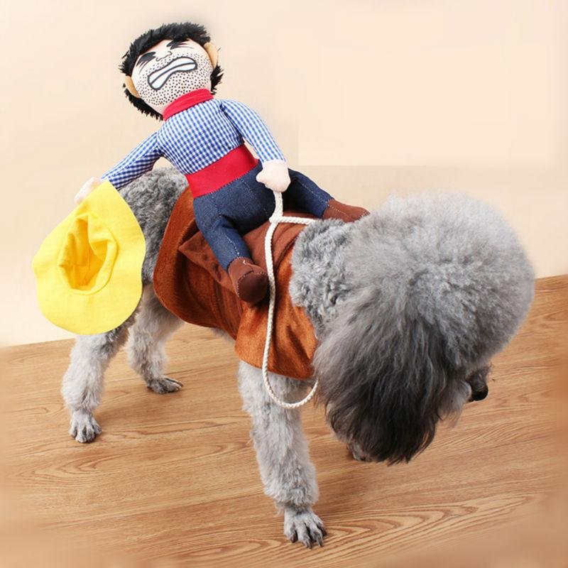 Cowboy Riding Horse Pet Costume