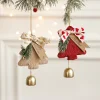 Lovely Plush Christmas Tree Bell Hanging Decor