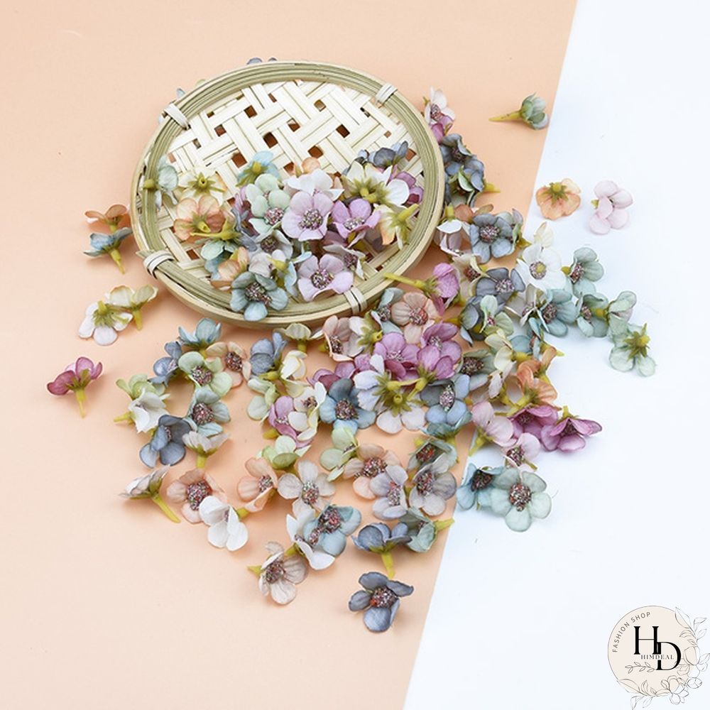 50/100pcs Multicolor Daisy Flower Head Mini Silk Artificial Flower For Wedding Engagement Party Home Decor DIY Garland Headdress