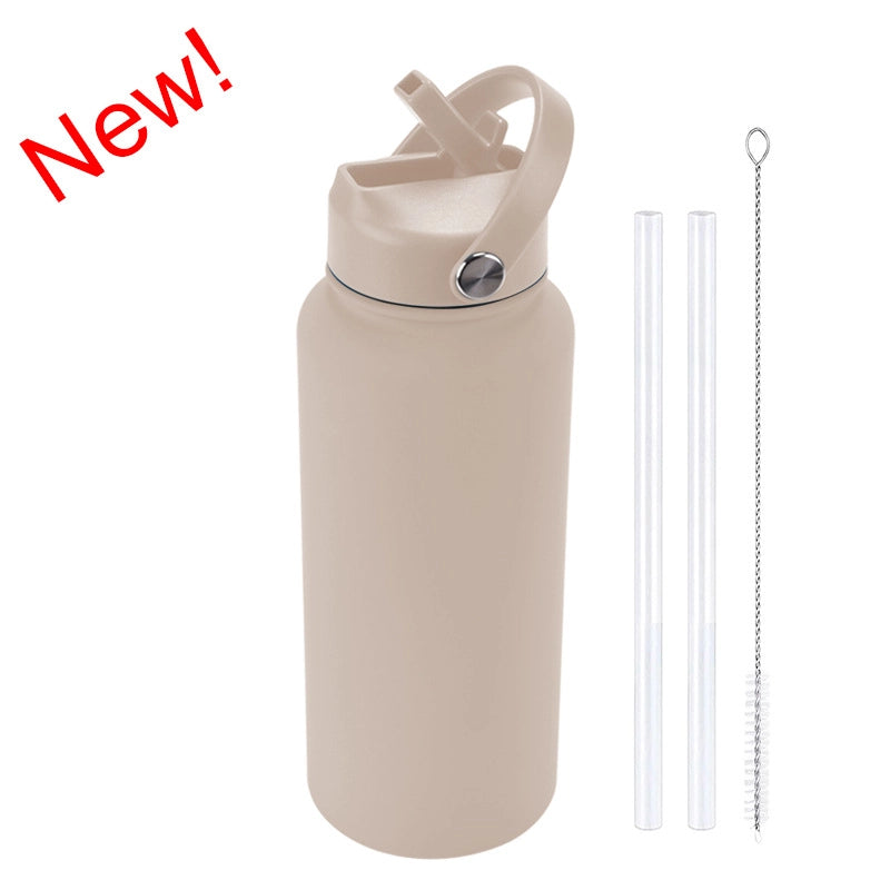 Casual Solid Color Stainless Steel Thermos Cup