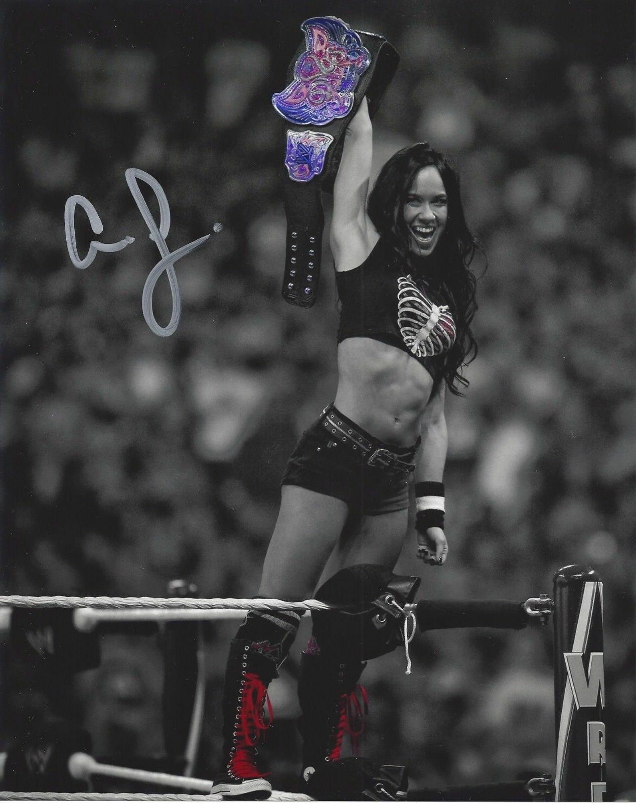 AJ Lee WWE WWF Diva Autographed Signed 8x10 Photo Poster painting REPRINT