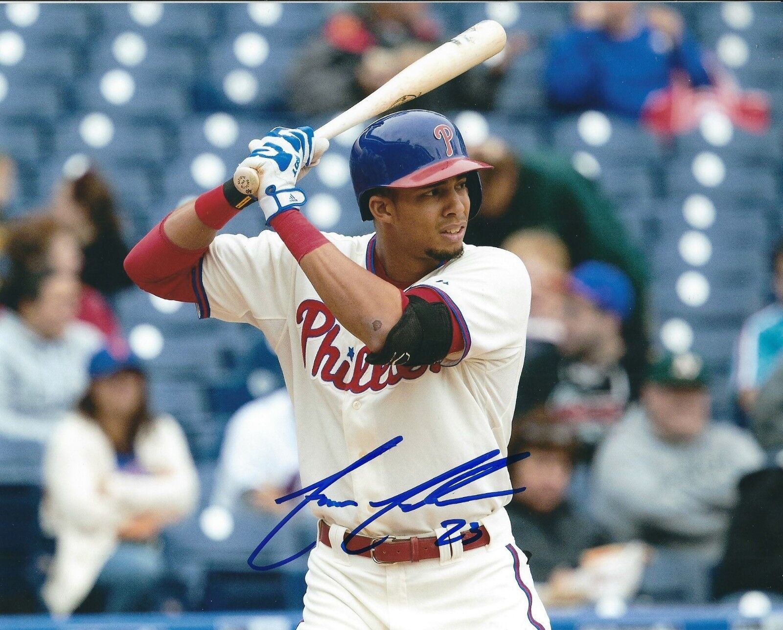 Signed 8x10 AARON ALTHERR Philadelphia Phillies Autographed Photo Poster painting - COA