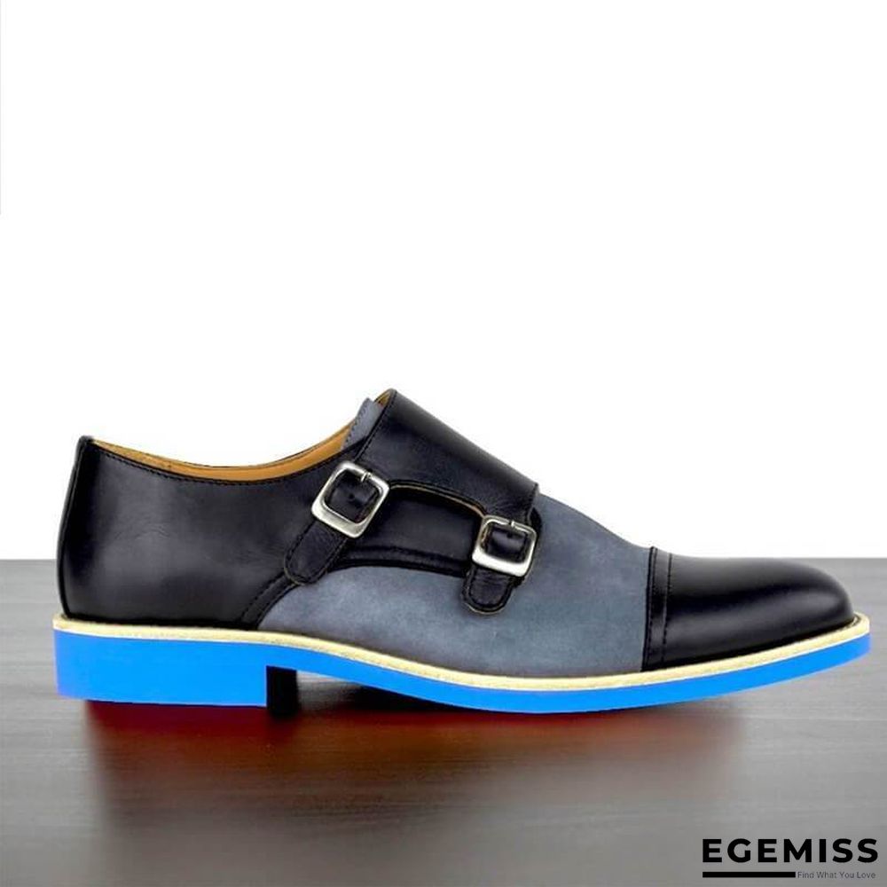 Men's Business Double Buckle Monk Shoes | EGEMISS