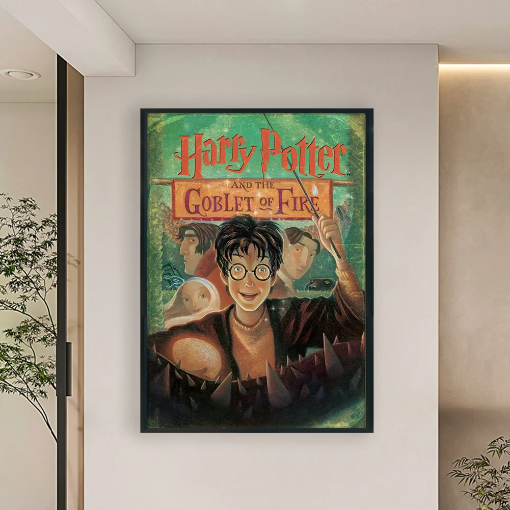 11CT Full Stamped Cross Stitch - Harry Potter Poster4(Canvas|50*70CM)