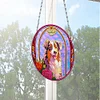 Suncatcher Puppy Diamond Painting Hanging Pendants for Kid Adults DIY Cra