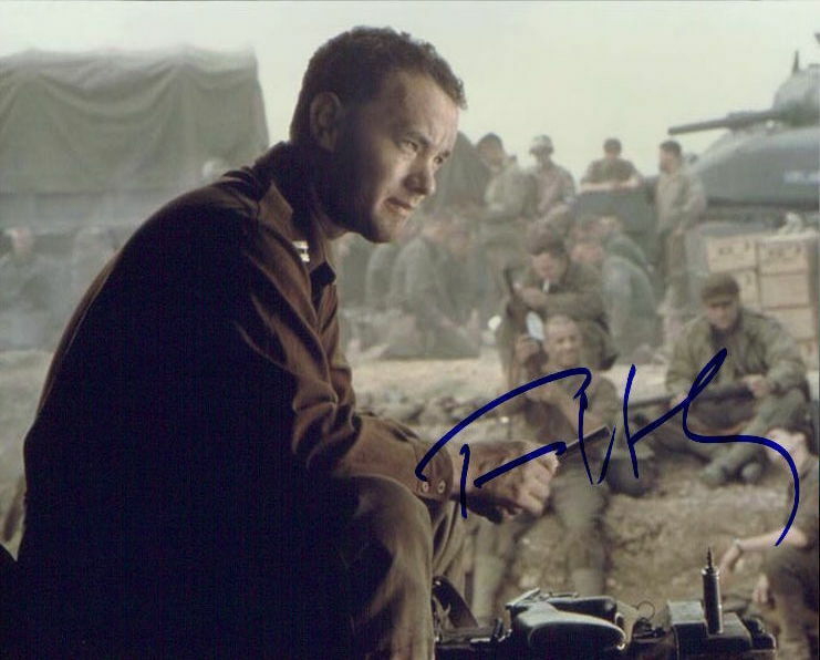 Tom Hanks (Saving Private Ryan) signed 8x10 Photo Poster painting in-person