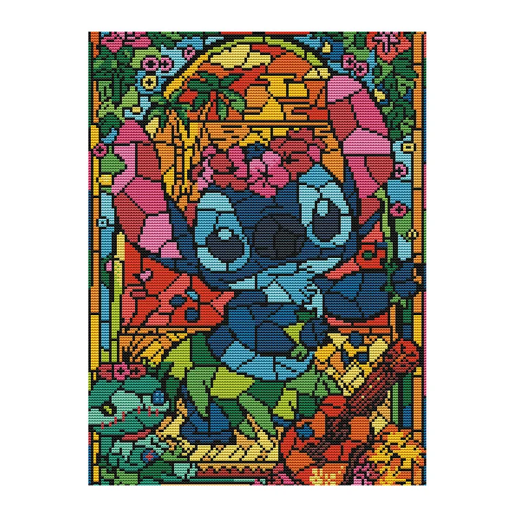 Cartoon 11CT Printed Cross Stitch Kits (46*36CM) fgoby