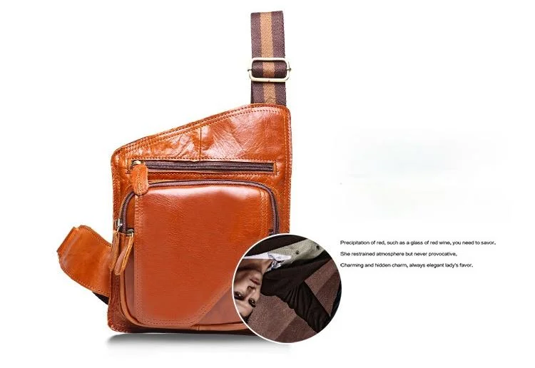 Handmade Oilwax Leather Small Shoulder Bag