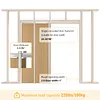 [US Local Warehouse] 2 Set Pocket Door Frame Kits with 220LBS Two-Way Soft-Close Mechanism Hidden Door Kit Sliding Hardware Smoothly and Quietly Easy to Install (24-36x80in)