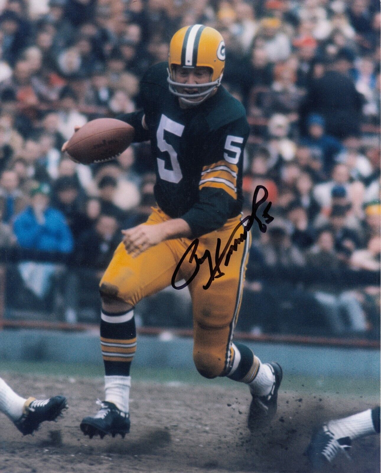 Paul Hornung Pose 2 8x10 Signed w/ COA Green Bay Packers