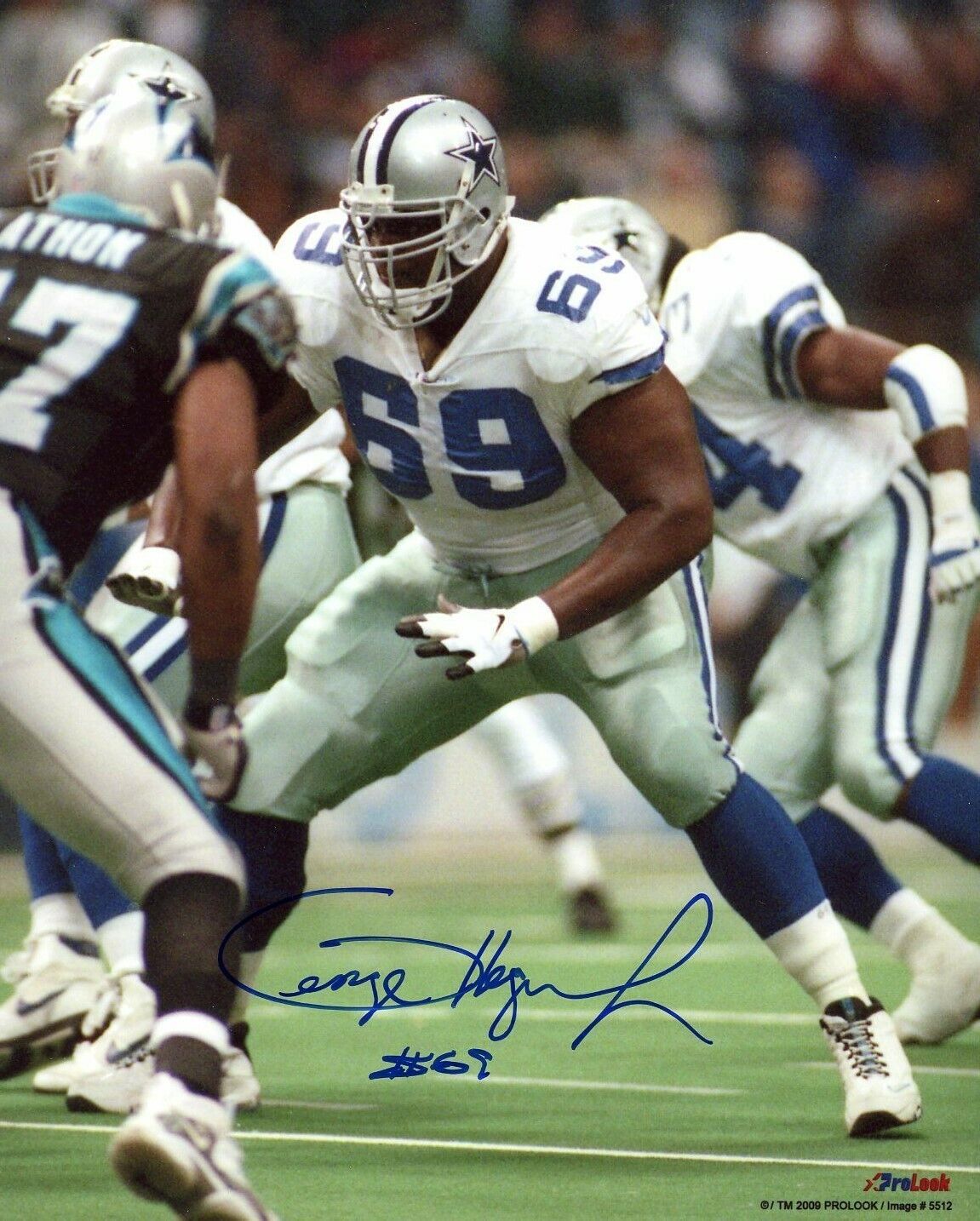 George Hegamin autographed 8x10 Dallas Cowboys In Person #1