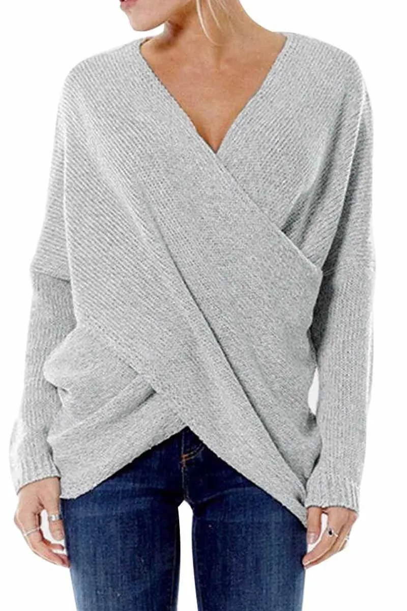 Solid Loose Casual Sweater