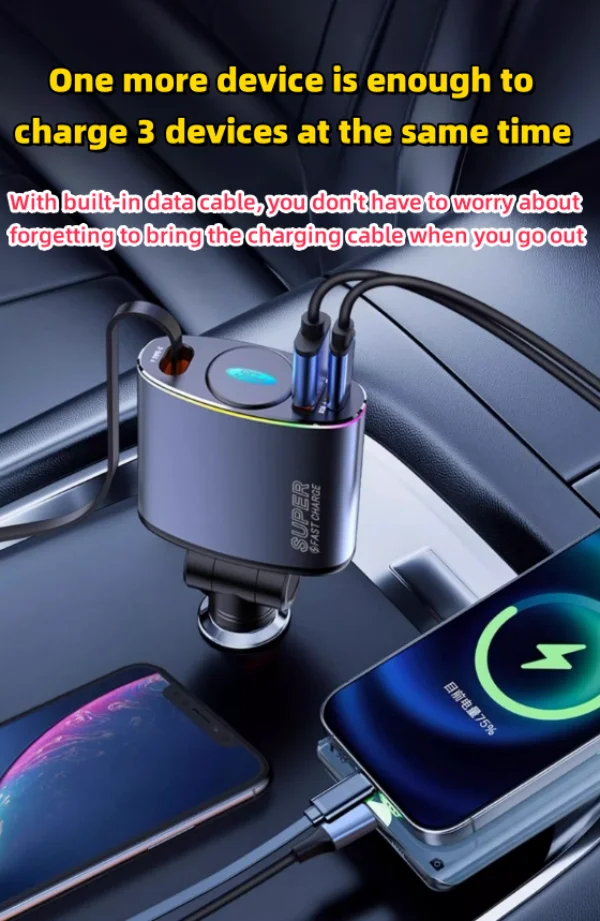 Car Mobile Phone Super Fast Charging Is Suitable For Various Models Of Car Fast Charging Heads