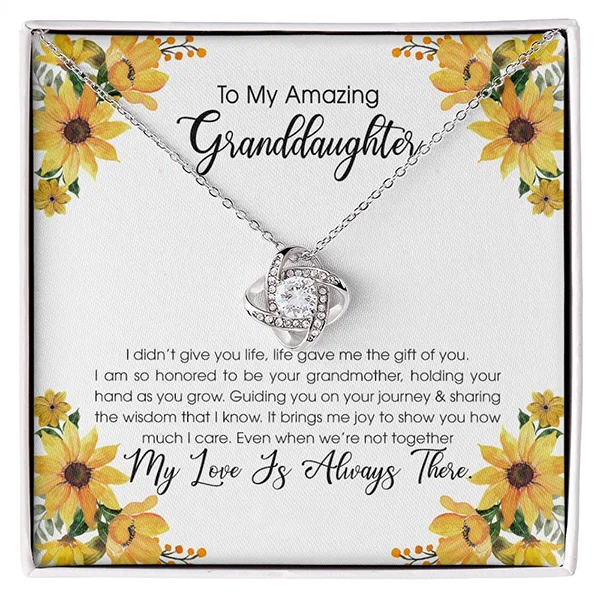 To My Granddaughter Necklace From Grandmother My Love Is Always There