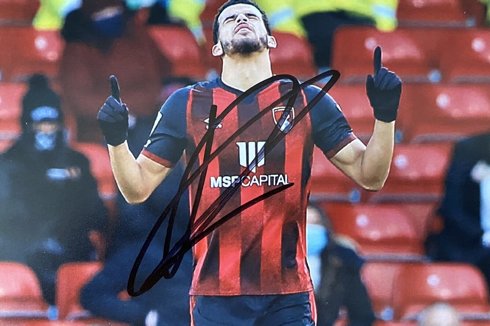 Dominic Solanke Genuine Hand Signed AFC Bournemouth 6X4 Photo Poster painting 3