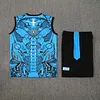 2025/2026 Napoli Pre-match Training Blue Vest+Shorts Football1:1 Thai Quality