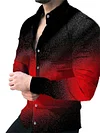 Men's Lapel Spring and Autumn New Casual Personality Tide Men Long-sleeved 3D Digital Printing Shirt Large Size Breathable Shirt S,M,L,XL,XXL,XXXL-KZyou