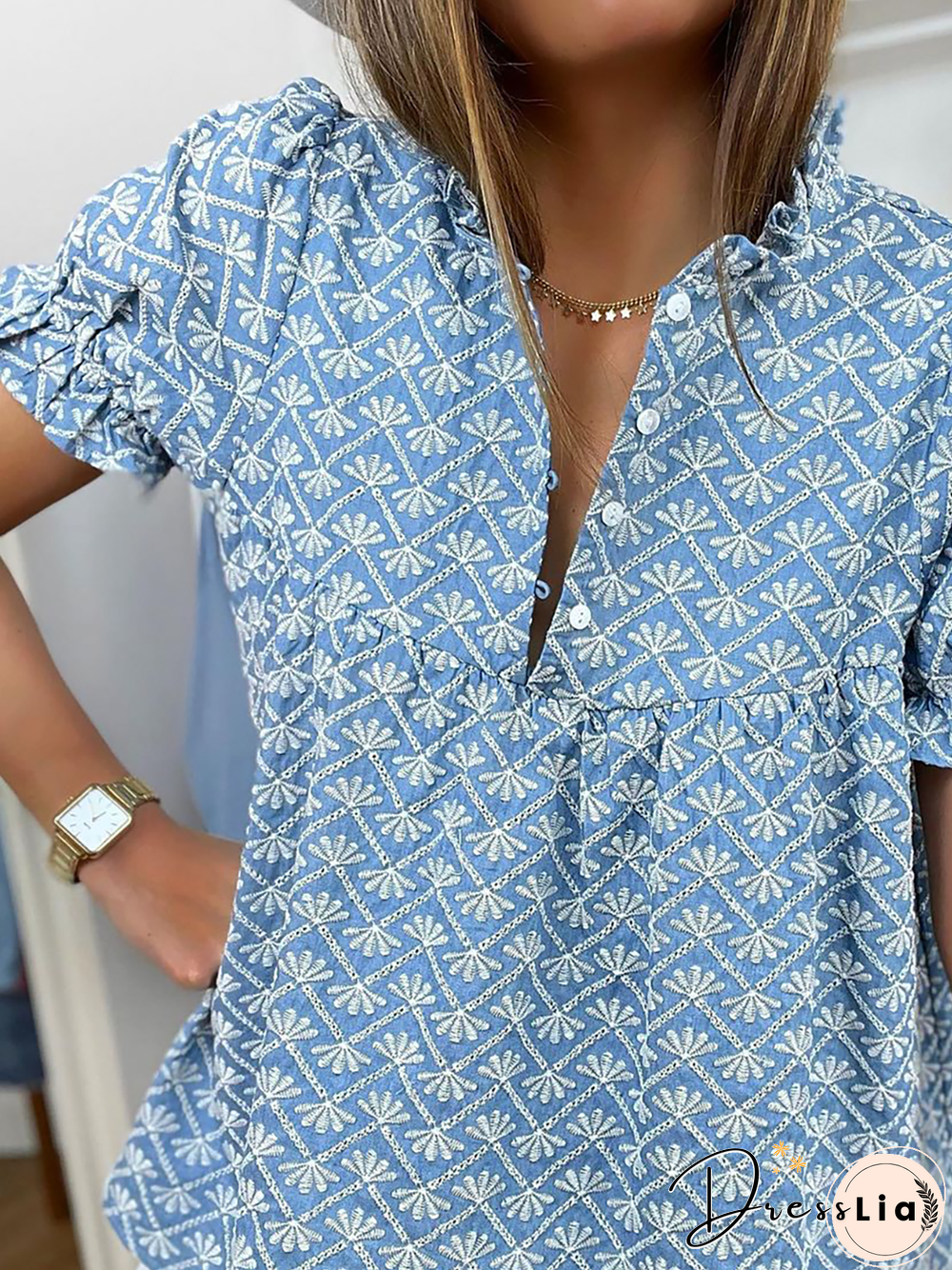 Plus size Short Sleeve Casual Tops