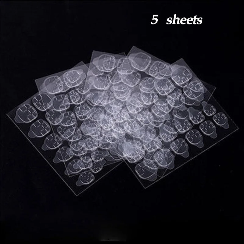 24PCS Beauty DIY Jelly Double-sided Tape False Nail Tips Environmentally-friendly Transparent Invisible Adhesive Nail Art Tools-Nail Inspo