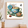 Coffee Dessert-Crystal Rhinestone Diamond Painting