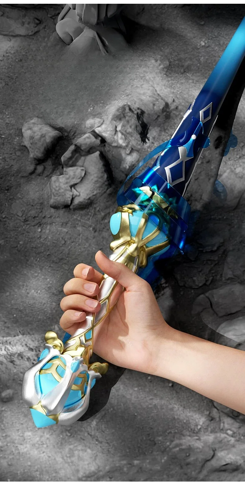 [Wetrose] In Stock Furina Sword Genshin Impact Cosplay Props Splendor of Tranquil Waters Blade Staff Model Weapon Focalors Hydro Archon