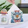 (US Only)US Flag Eagle DIY Diamond Painting Napkin Holder Kit Gift for Friend Family