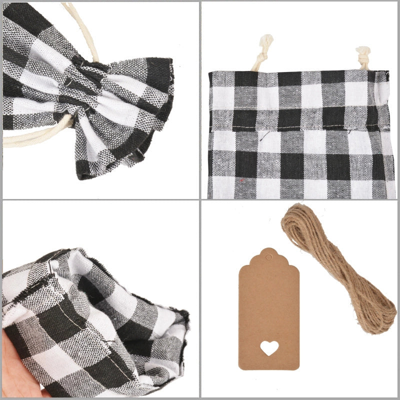 Christmas Basic Lattice Hemp Rope Daily Party