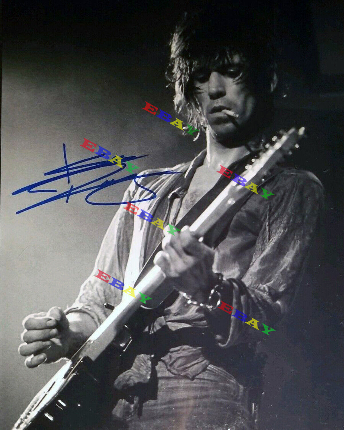 Keith Richards Rolling Stones Autographed Signed Photo Poster painting Reprint