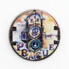 Prague Astronomical Clock Wooden Retro Refrigerator Magnet Gear Rotating 3D Magnetic Refrigerator Magnet Czech Travel Souvenir