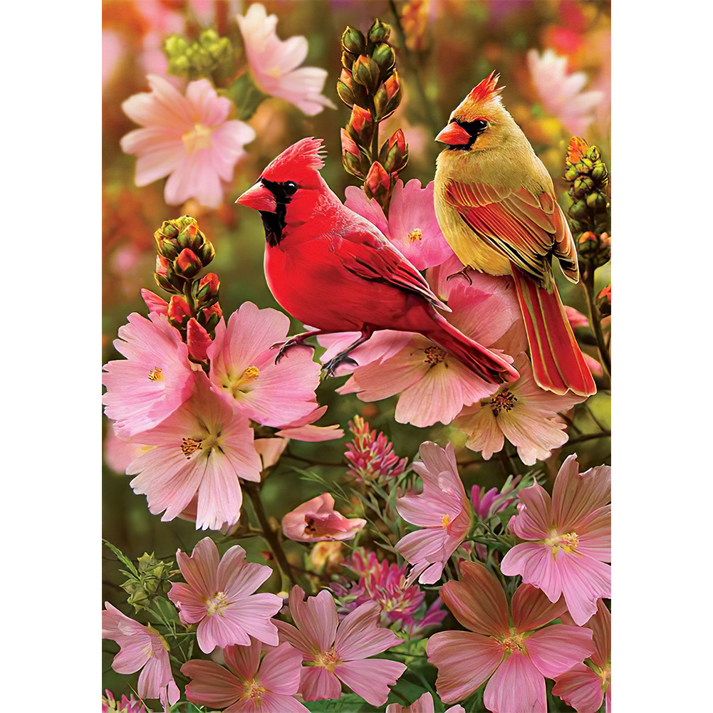 

Red Bird - Round Drill Diamond Painting - 30*40CM, 501 Original